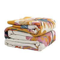 Cozy Floral Cotton Throw Blanket: Your Perfect Companion for Warmth and Style