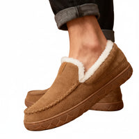 Men's Winter Plush Slippers - Comfortable Warmth for Home Relaxation