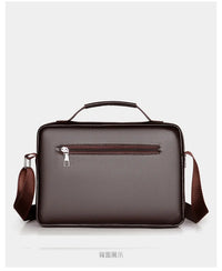 Men's PU Leather Crossbody Messenger Bag – Vintage Shoulder Bag