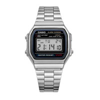 Casio A158WA-1D Retro Classic Small Square Multifunctional Sports Watch LED Digital Display Waterproof Electronic Wristwatch