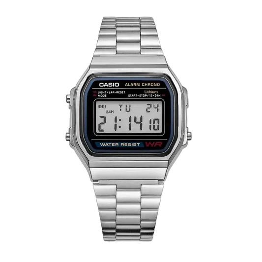 Casio A158WA-1D Retro Classic Small Square Multifunctional Sports Watch LED Digital Display Waterproof Electronic Wristwatch