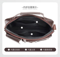 Men's PU Leather Crossbody Messenger Bag – Vintage Shoulder Bag