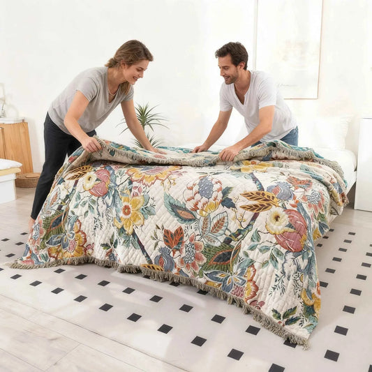 Cotton Gauze Blanket Lightweight Summer Air Conditioning Quilt Breathable Multi-Layer Towel Blanket for Bed Sofa Adult Couple
