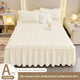 Pearl white [single bed skirt]
