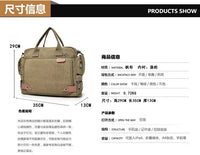 Men's Large Canvas Crossbody Satchel Bag – Travel & Casual Shoulder Bag