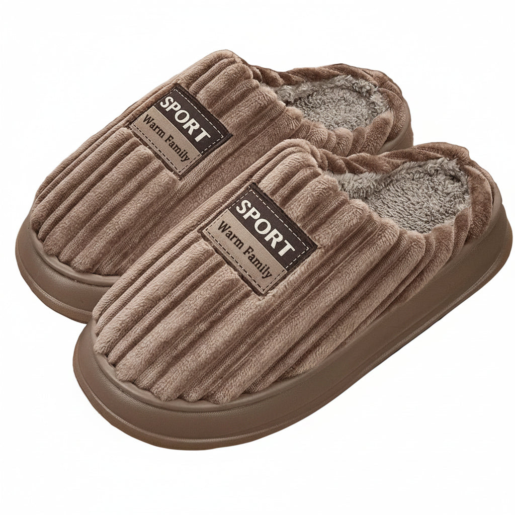 Experience Ultimate Comfort with Men's Winter Suede Slippers
