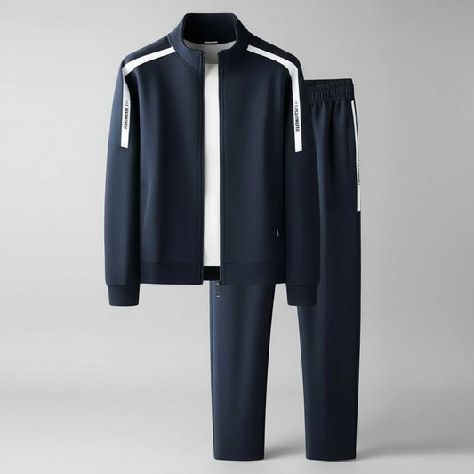 Spring Autumn New Men's Cotton Sports Suit Stand Collar Sweatshirt Casual Stylish Cardigan Jacket Pants Men sets
