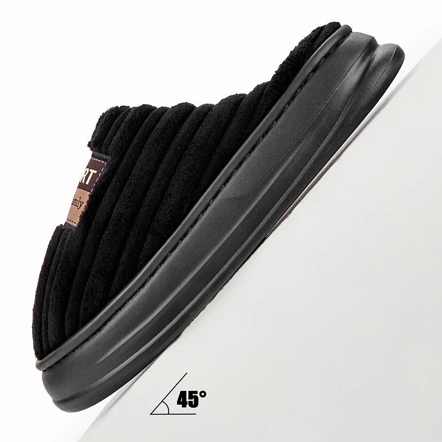 Experience Ultimate Comfort with Men's Winter Suede Slippers