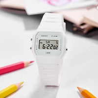 Casio F91W Retro Waterproof Watch - Fashionable Simple Small Square LCD Display Electronic Timepiece