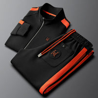 Men Tracksuit Sportswear Set Men's Jacket Trendy ins Embroidered Fashion Men's Jacket Trousers Two-Piece Suit