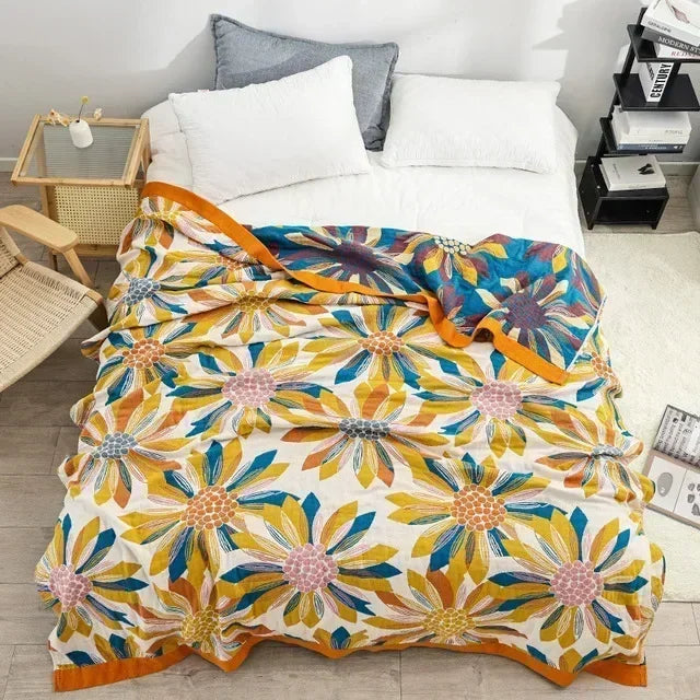 Elevate Your Summer Bliss with Our Boho Summer Cotton Quilt