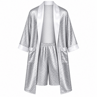 Luxurious Plus Size Men's Silk Robe Set for Ultimate Comfort