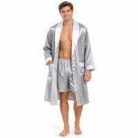 Luxurious Plus Size Men's Silk Robe Set for Ultimate Comfort
