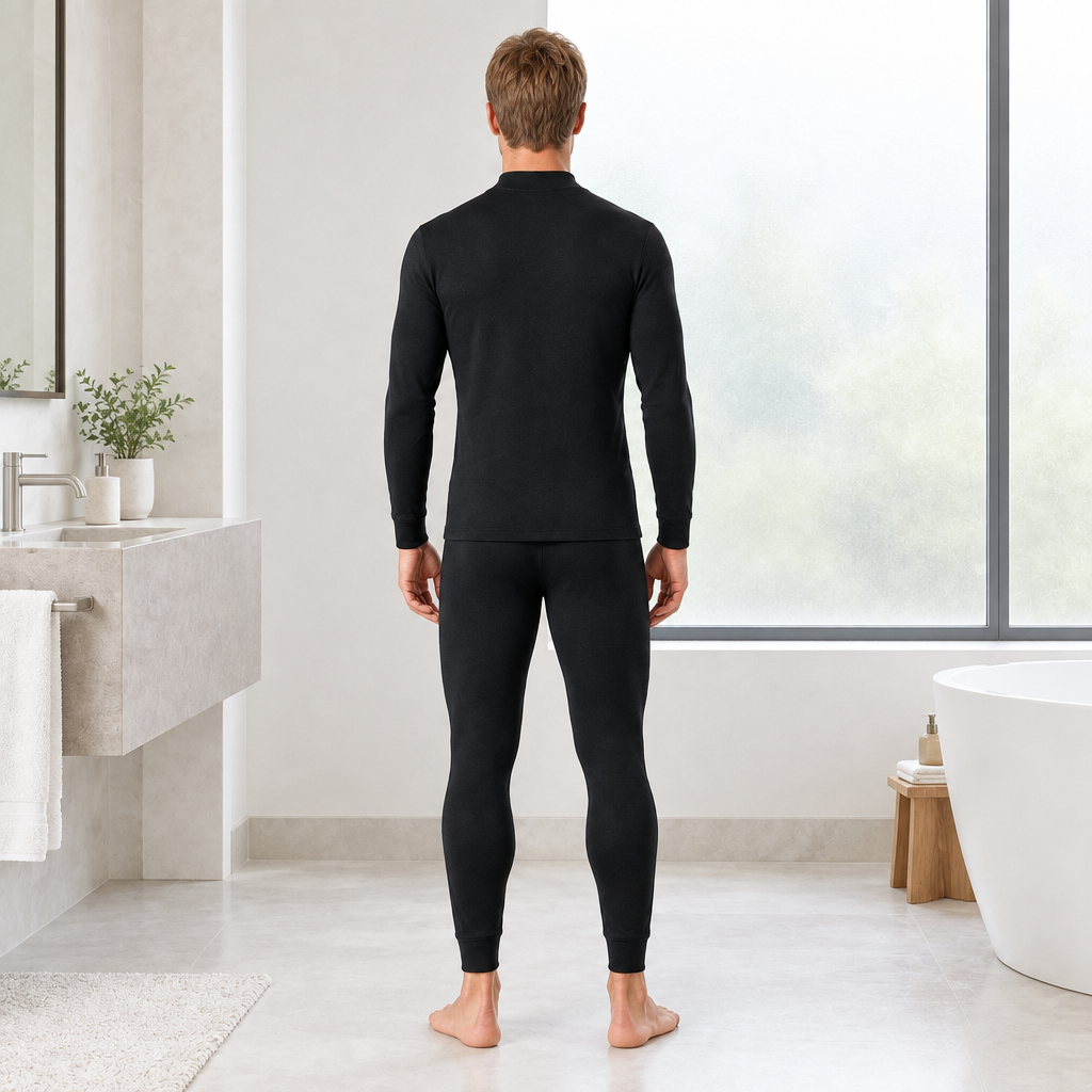 Cozy Cashmere Thermal Couples Set for Autumn & Winter Comfort