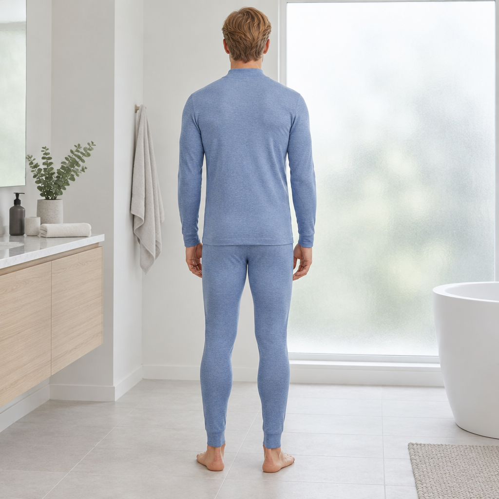 Cozy Cashmere Thermal Couples Set for Autumn & Winter Comfort