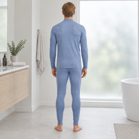 Cozy Cashmere Thermal Couples Set for Autumn & Winter Comfort