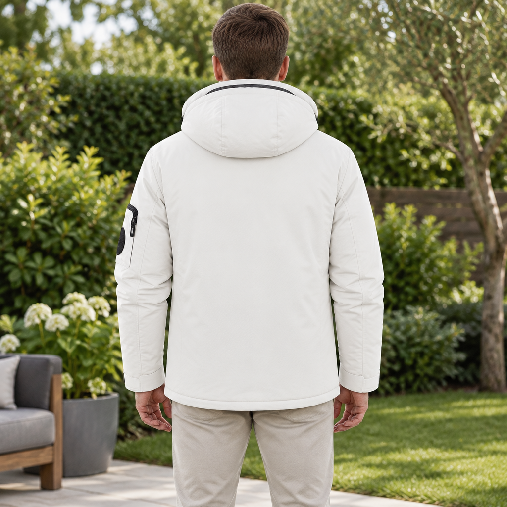 Winter heren outdoor winddichte warme reisjas met capuchon, casual modieuze sportwaterdichte klim- en trekjas herenmantel