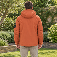 Winter heren outdoor winddichte warme reisjas met capuchon, casual modieuze sportwaterdichte klim- en trekjas herenmantel
