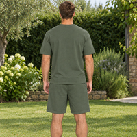 Men's Summer Tracksuit Set - 2-Piece Short Sleeve O-Neck Running Suit Plus Size T-shirt