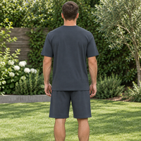 Men's Summer Tracksuit Set - 2-Piece Short Sleeve O-Neck Running Suit Plus Size T-shirt