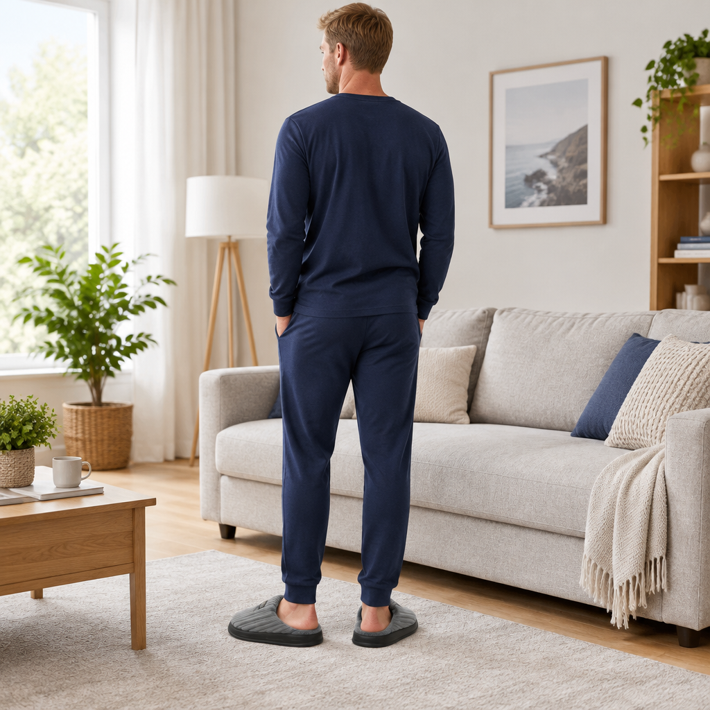 Experience Ultimate Comfort with Men's Winter Suede Slippers