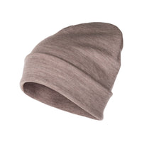 Beige Merino Wool Winter Hat – One Size