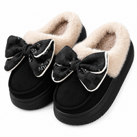 Cute Bowknot Plush Slippers: Your Go-To Winter Warmth for Cozy Nights