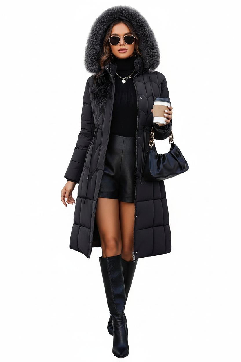 Thickened Cotton-Padded Coat For Middle-Aged And Elderly Women
