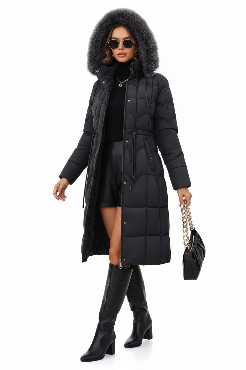 Thickened Cotton-Padded Coat For Middle-Aged And Elderly Women