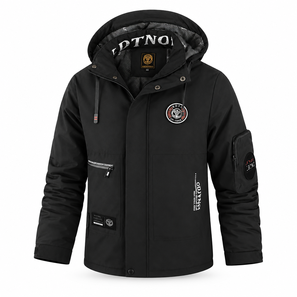 Winter heren outdoor winddichte warme reisjas met capuchon, casual modieuze sportwaterdichte klim- en trekjas herenmantel
