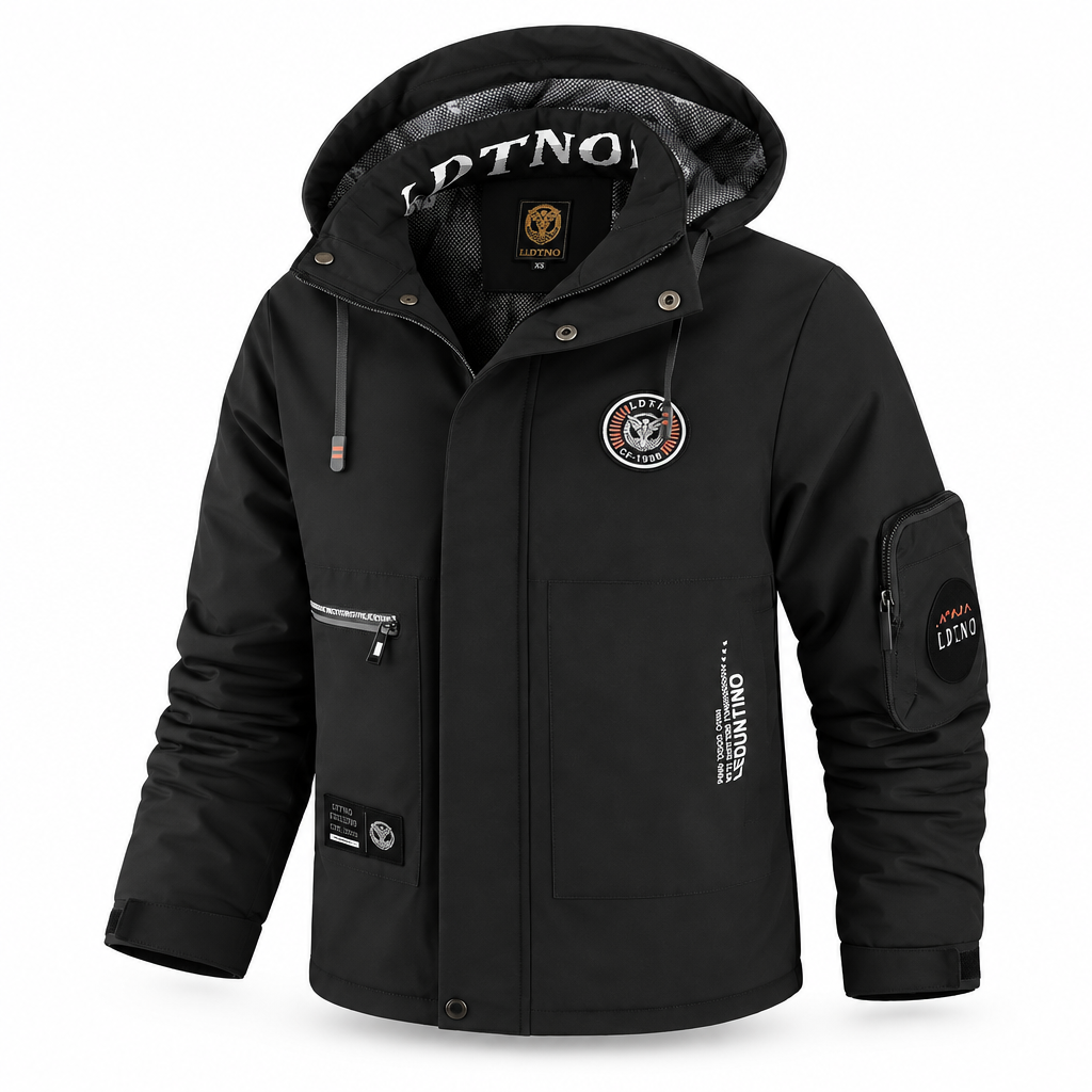 Winter heren outdoor winddichte warme reisjas met capuchon, casual modieuze sportwaterdichte klim- en trekjas herenmantel