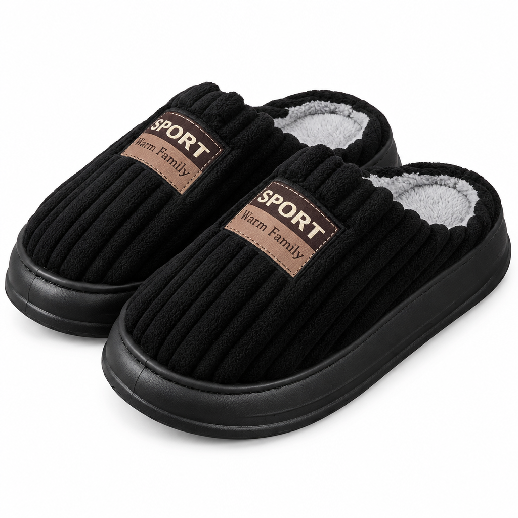 Experience Ultimate Comfort with Men's Winter Suede Slippers