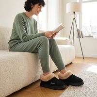 Winter Warm Plush Cotton Slippers for Cozy Comfort