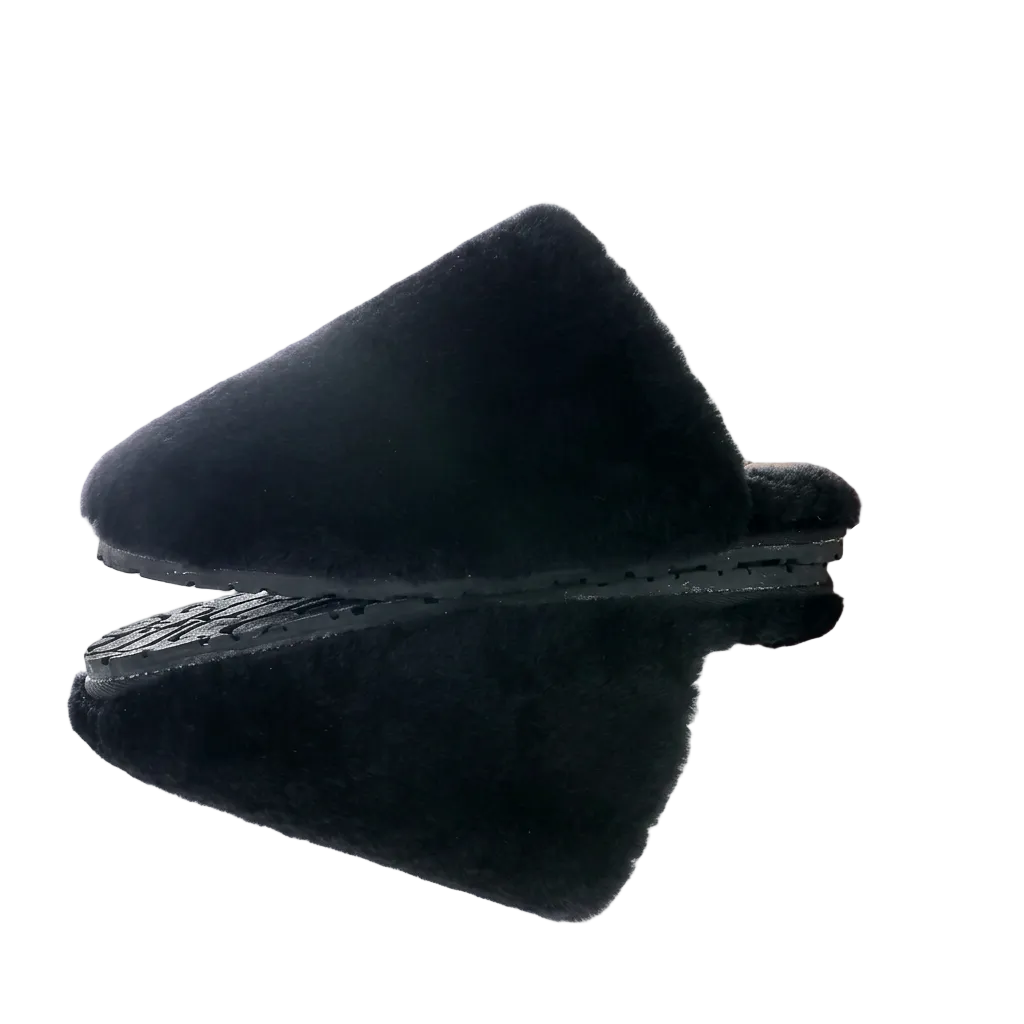 Women's Wool Slippers with Soft Shearling Lining for Cozy Winter Comfort