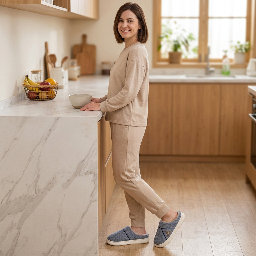 Cozy Fleece Home Slippers – Warm Plush Comfort for Men and Women