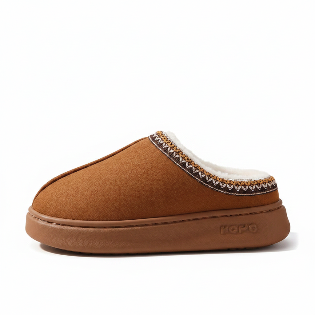 Men's Faux Suede Home Slippers - Comfortable & Stylish Indoor Footwear