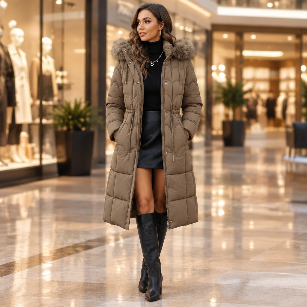 Stay Cozy and Stylish in Our Cotton-Padded Coat for Women