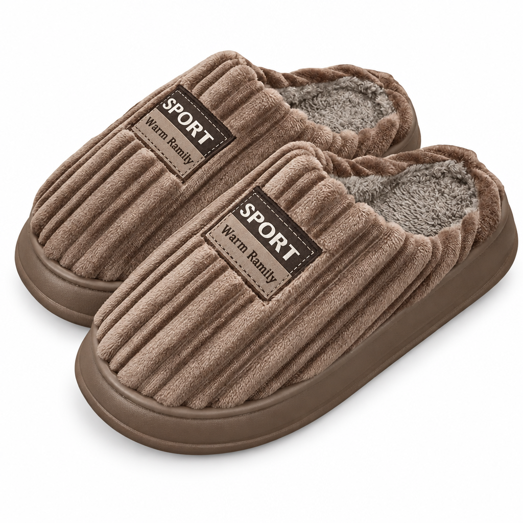 Experience Ultimate Comfort with Men's Winter Suede Slippers