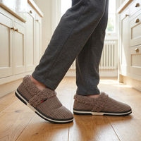 Men’s Plush Winter Slippers – Soft, Warm Indoor Shoes with Non-Slip Rubber Soles