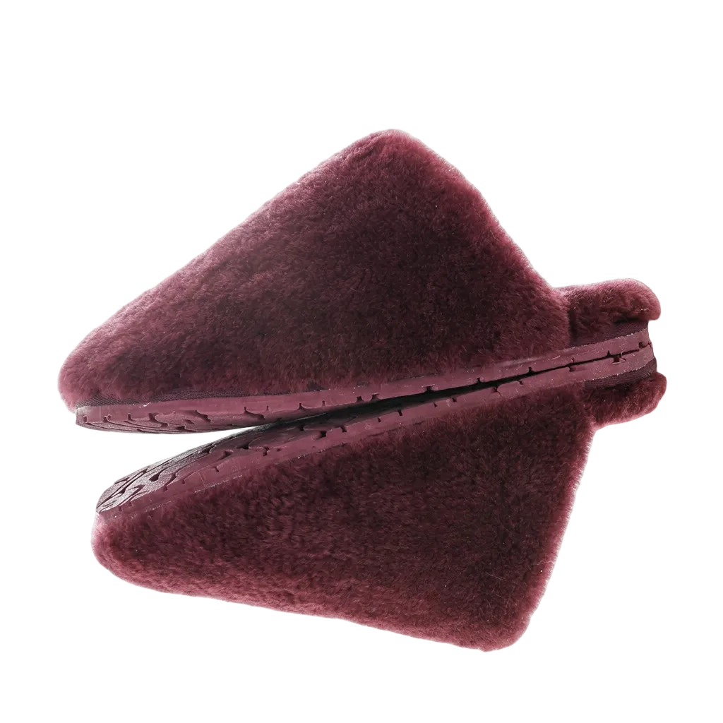 Women's Wool Slippers with Soft Shearling Lining for Cozy Winter Comfort