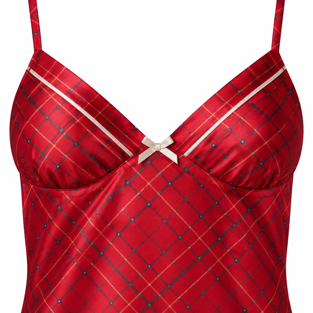 Ladies Satin Chemise Size 8 to 20 in Petit Fleur Print with Faggotting Trim