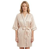 Women's Silk Robe – Lightweight, Comfortable V-Neck Lounging Robe