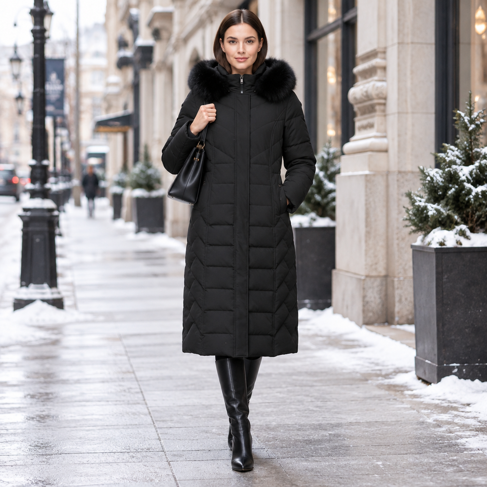 Elevate Your Style with Our Elegant Long Cotton Coat