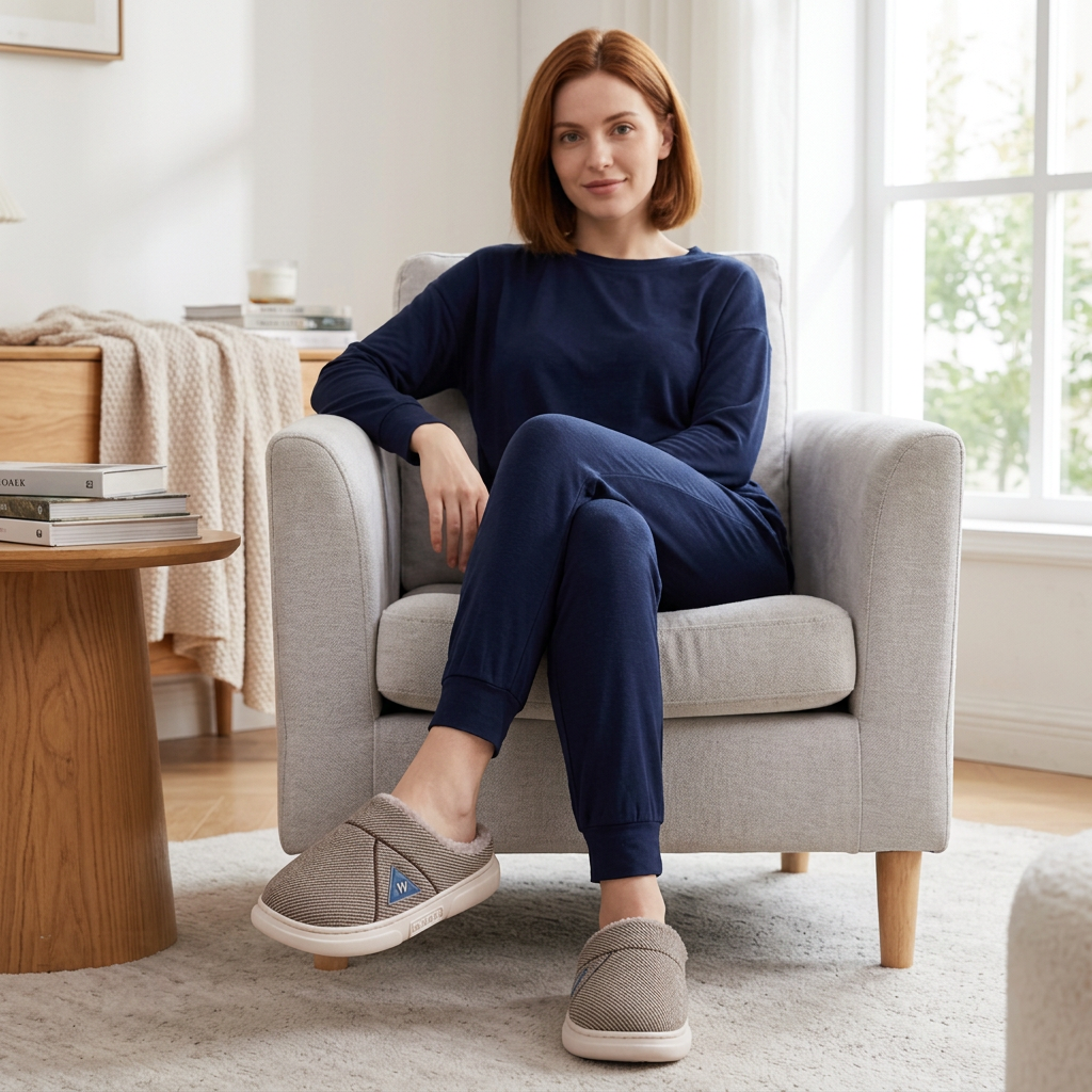 Cozy Fleece Home Slippers – Warm Plush Comfort for Men and Women