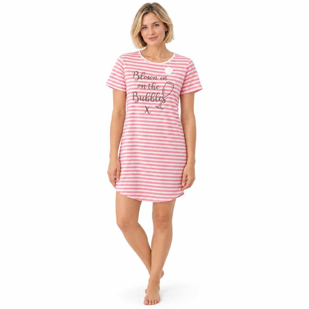 Summer Pyjamas for Women Jersey Short Sleeve Nightshirt