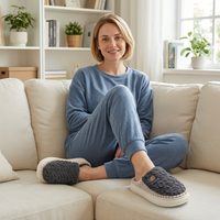 Cute Bear Plush Slippers: Warm and Stylish Fleece Shoes for Cozy Living