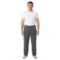 Men's Cotton Pyjama Pants with Pockets and Elastic Waist in Large Size