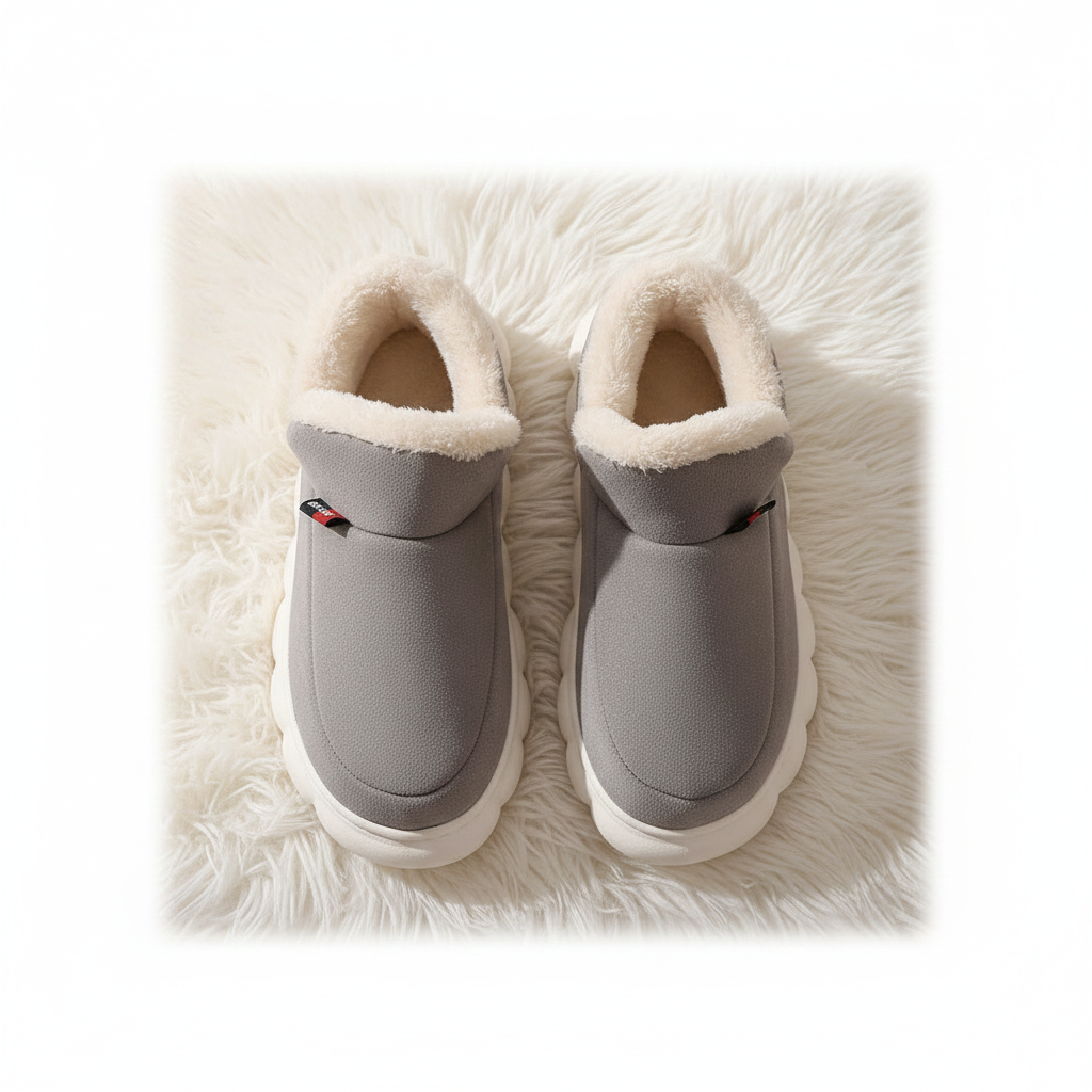 Bebealy Winter Men Slippers - Cozy and Stylish Indoor-Outdoor House Shoes