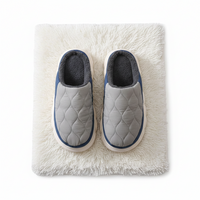 Bebealy Winter Men Slippers - Cozy and Stylish Indoor-Outdoor House Shoes