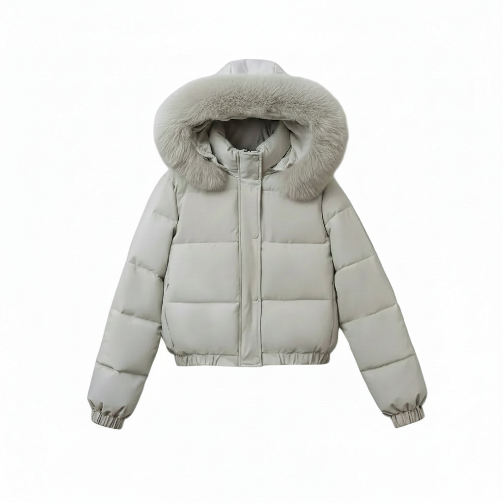 Elevate Your Style with Our Women's Cropped Padded Coat